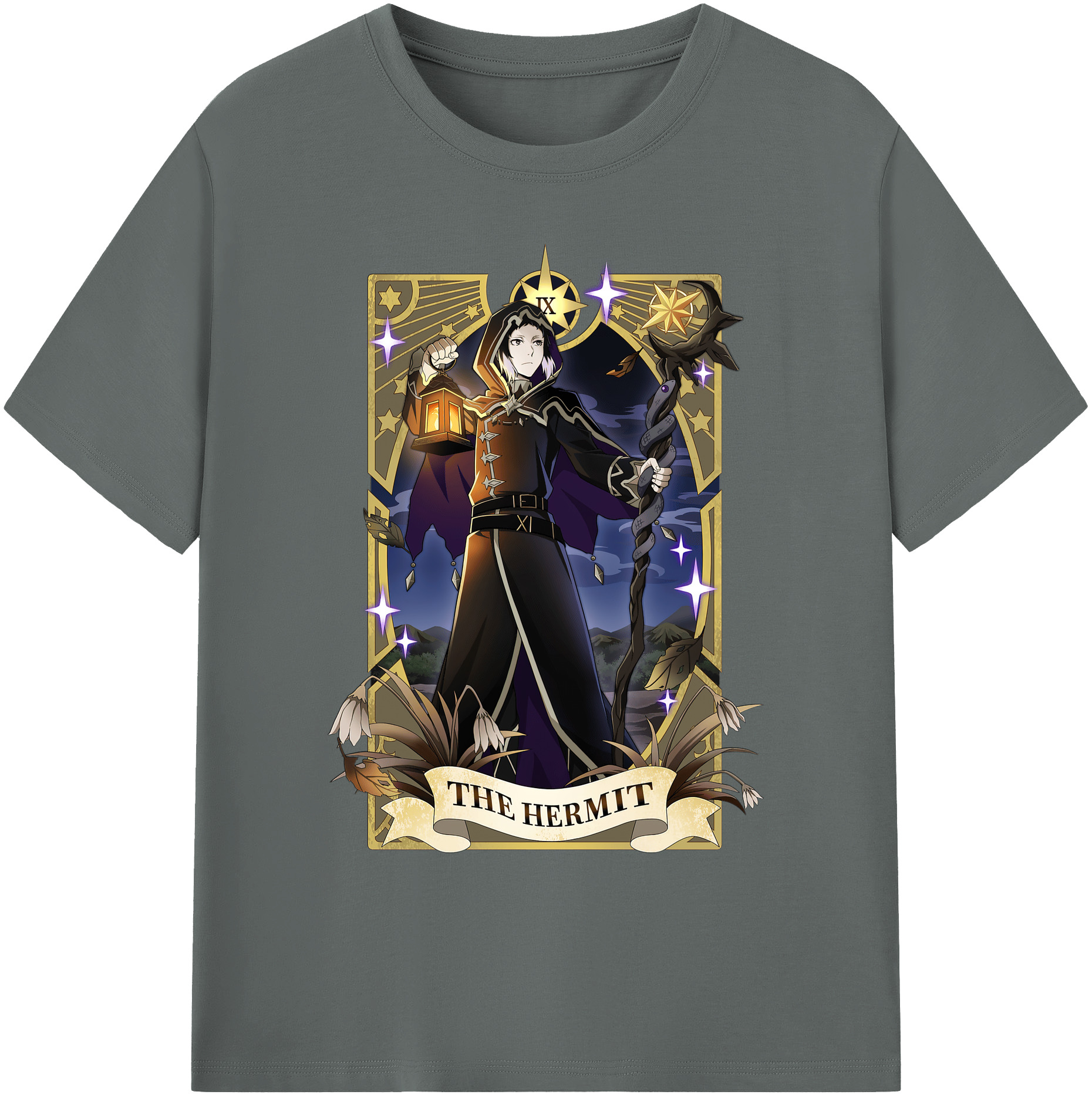 （画像用） 文豪ストレイドッグス Bungo Stray Dogs 綿100％ メンズ半袖Tシャツ｜肌触りやわらか＆通気性